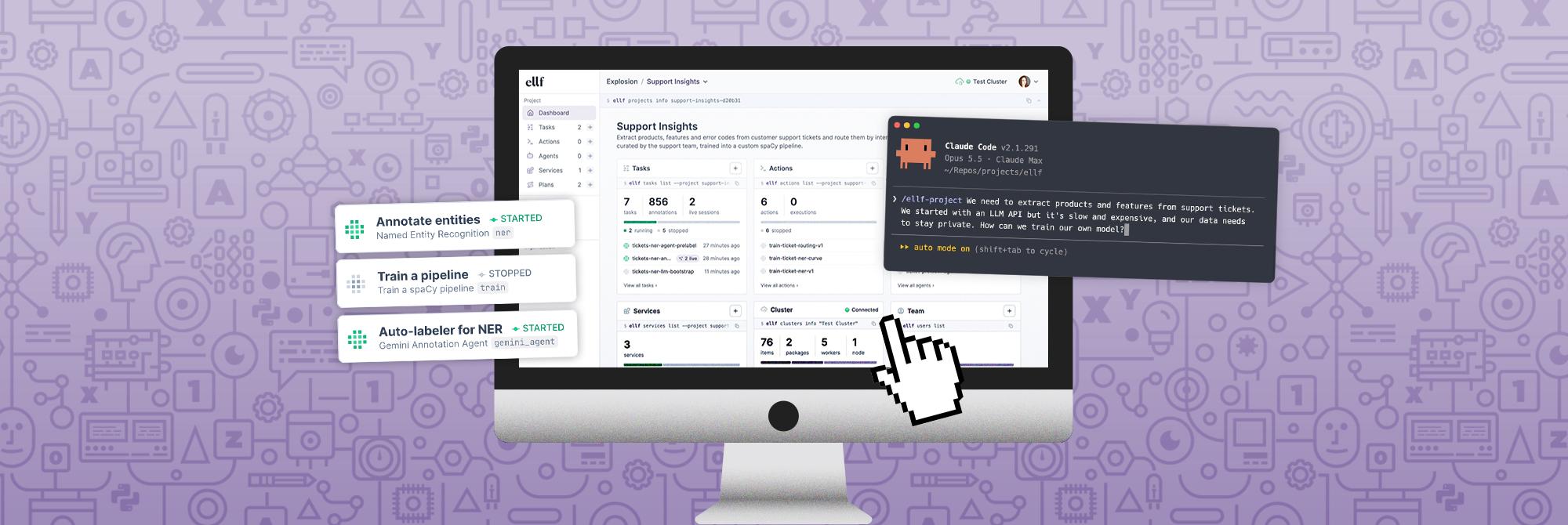 Introducing Ellf: The missing piece for building NLP with coding assistants