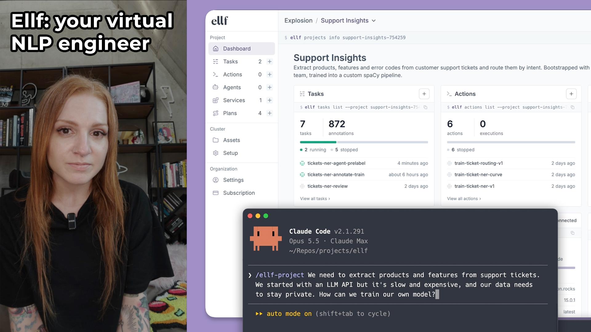 Ellf: Your virtual NLP engineer