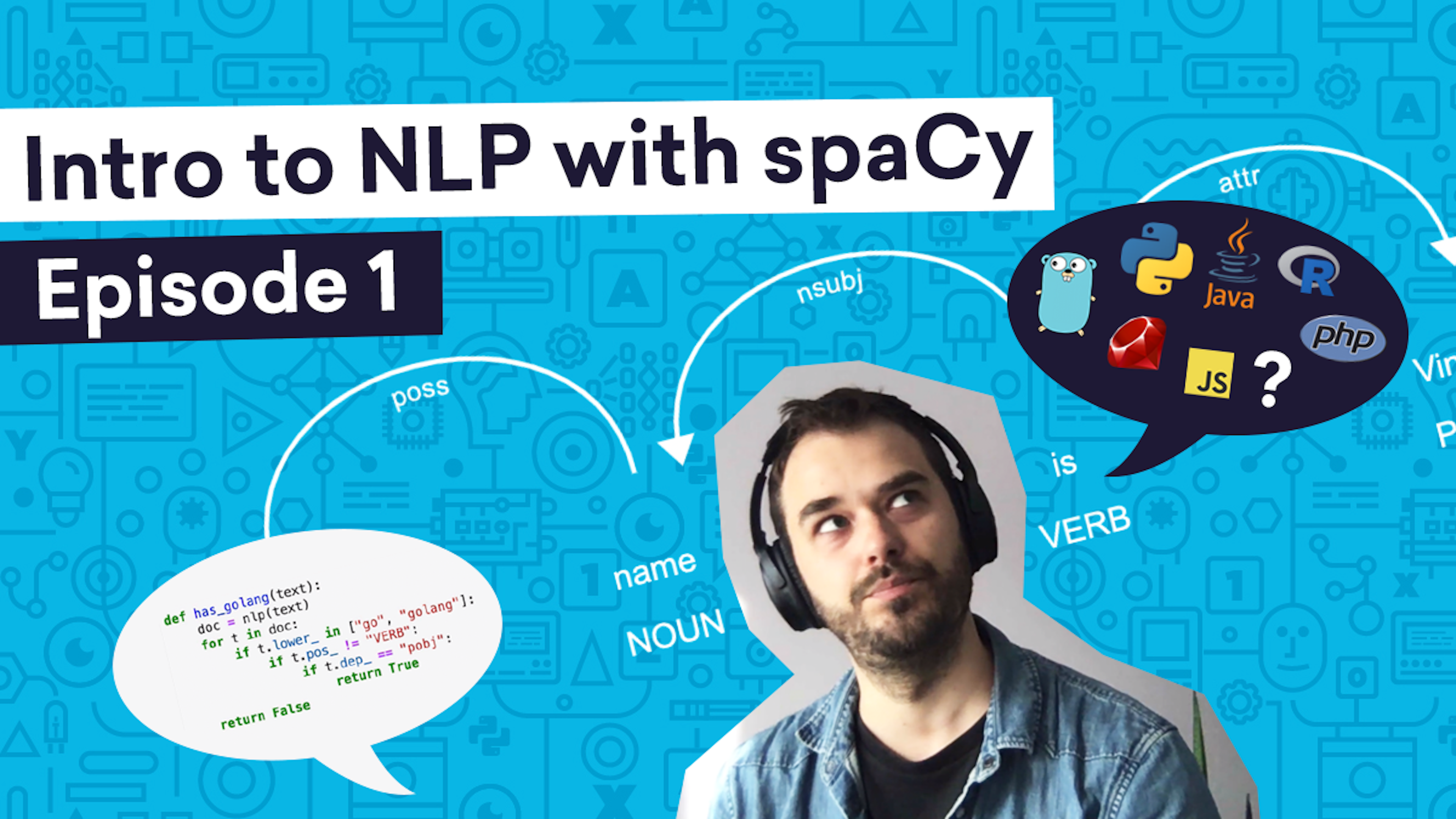 Intro to NLP with spaCy (1): Detecting programming languages