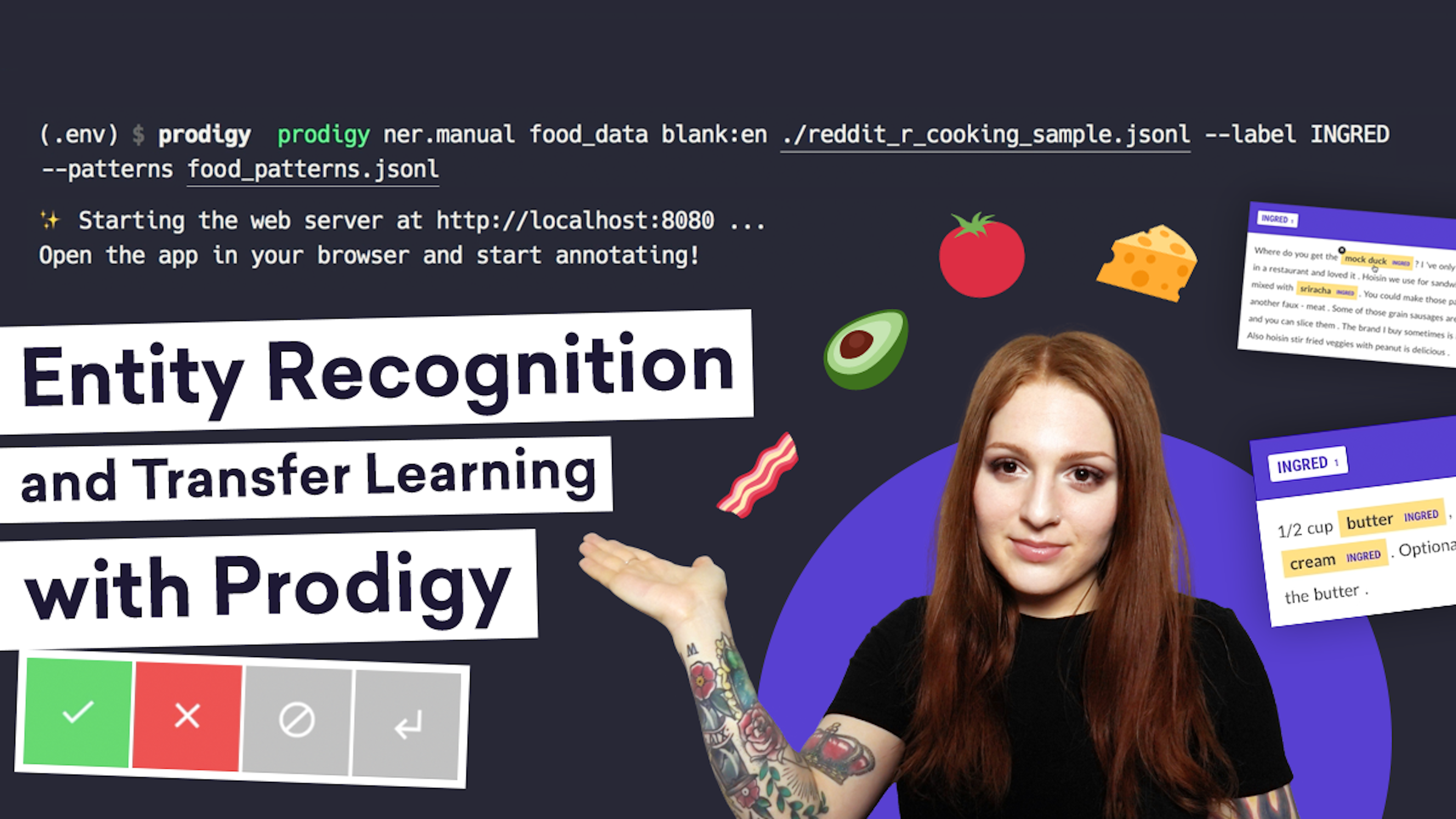 Training a Named Entity Recognition Model with Prodigy and Transfer Learning