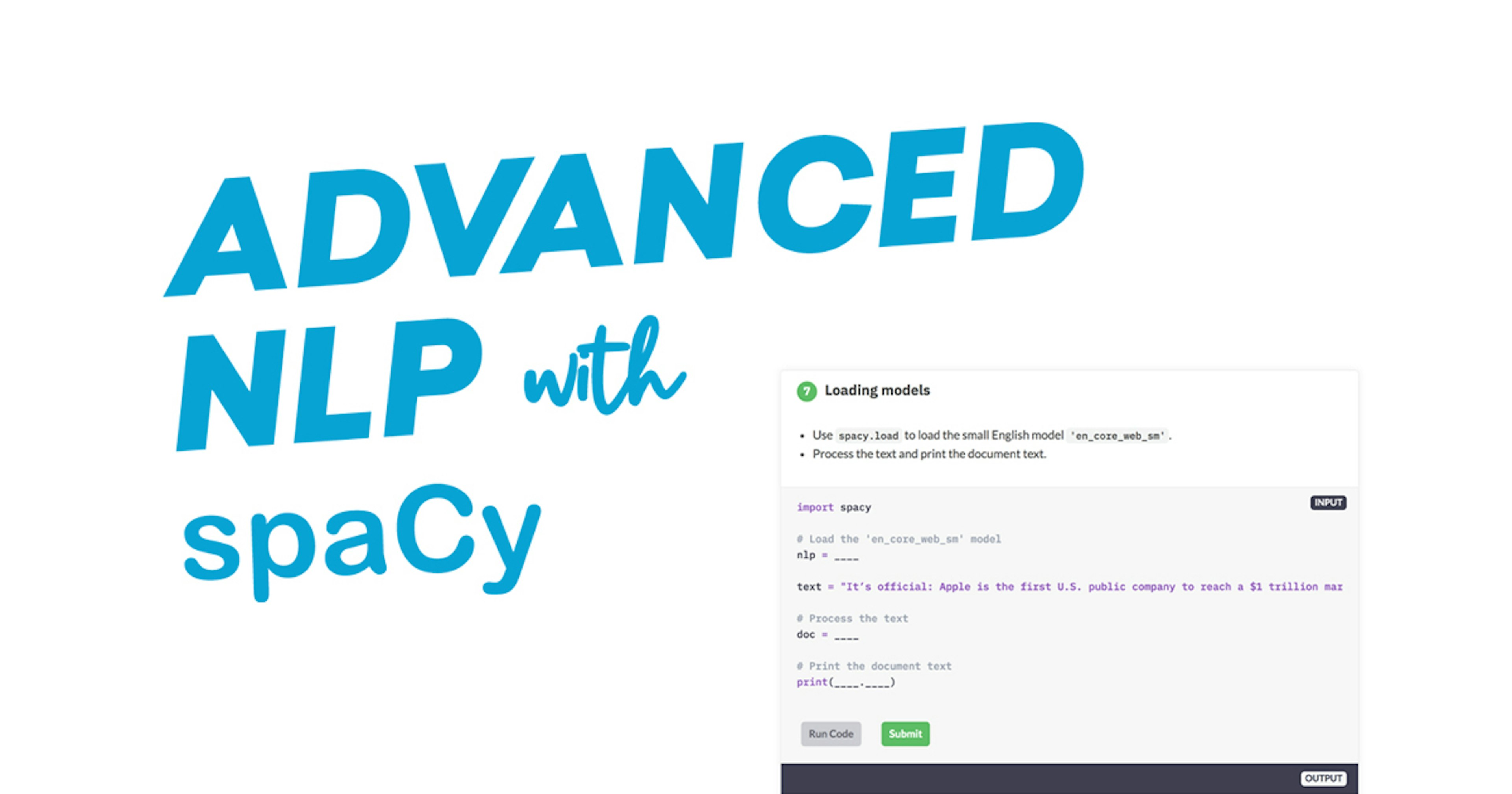 Advanced NLP with spaCy: A free online course
