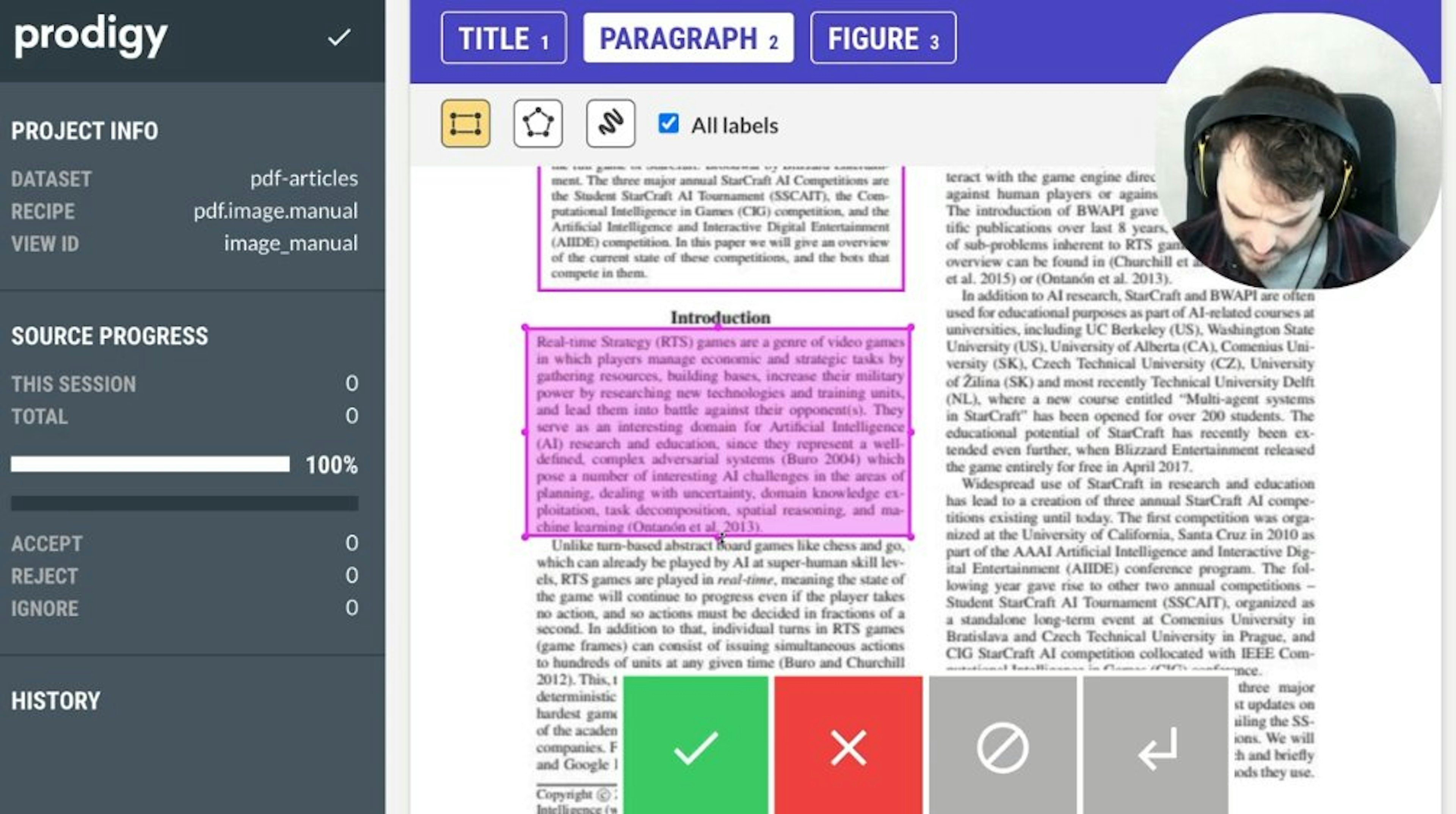 Prodigy-PDF for PDF annotation and OCR