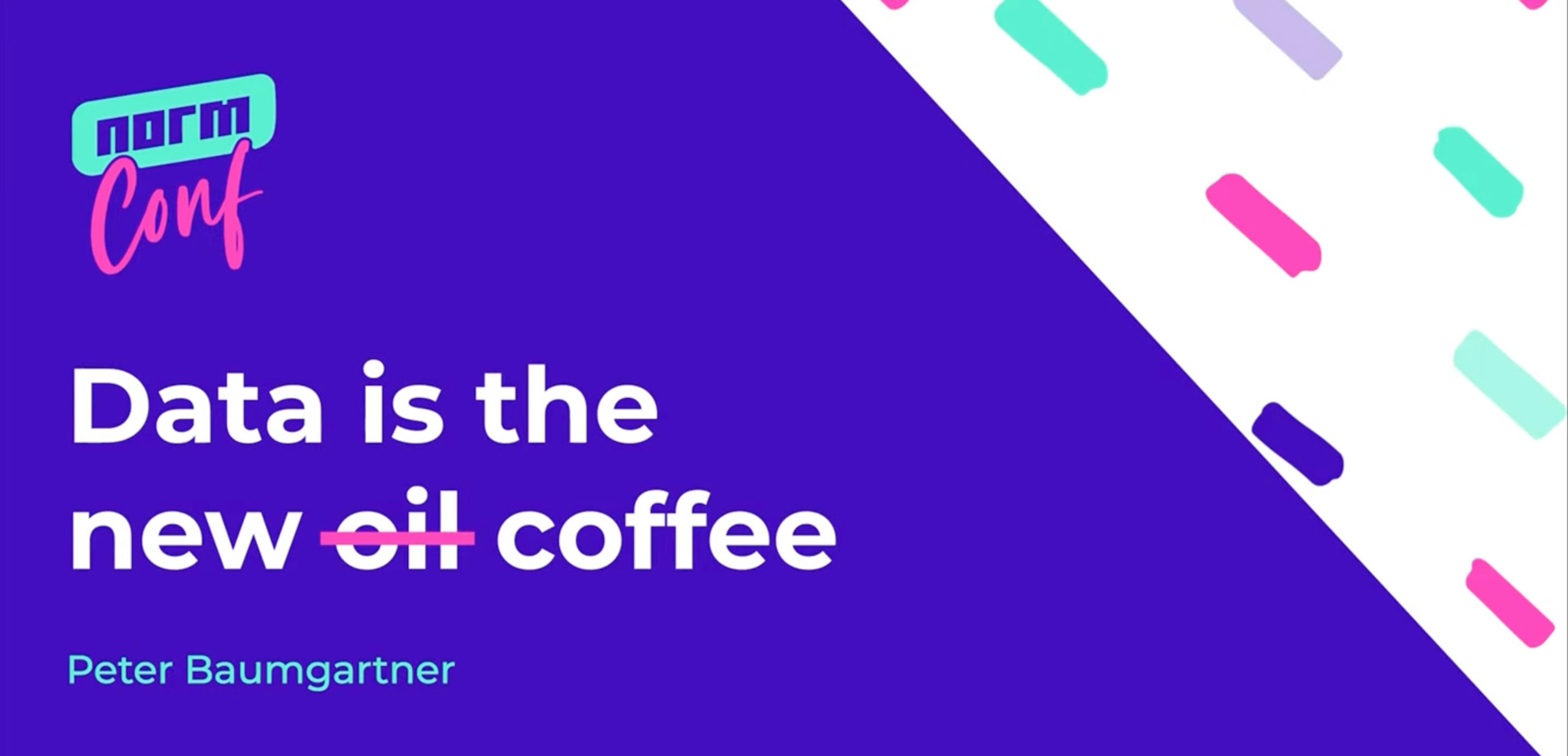 Data is the new coffee