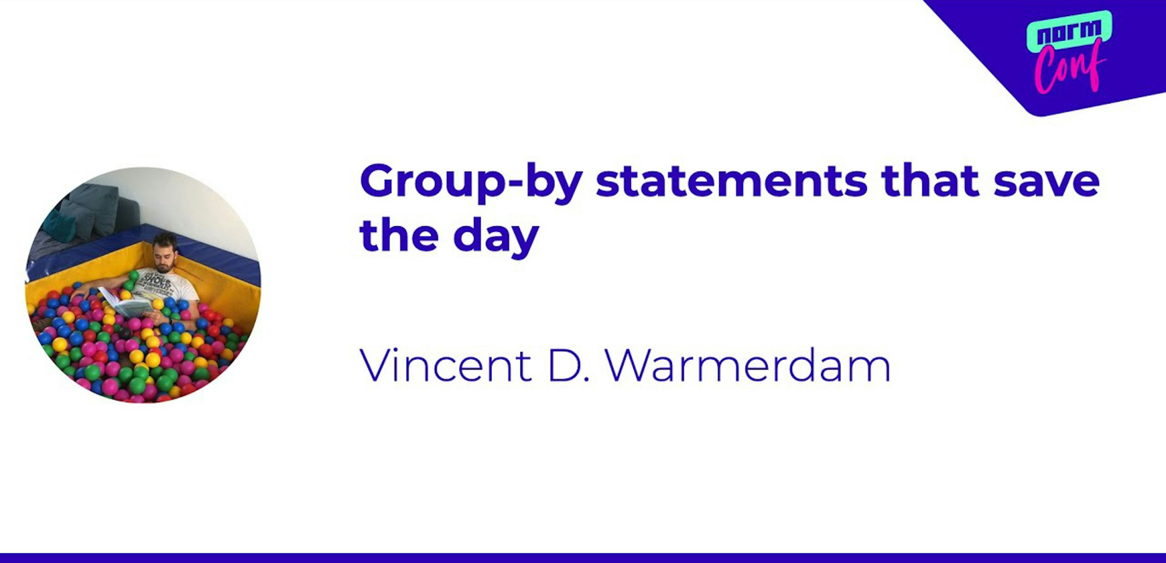Group-by statements that save the day