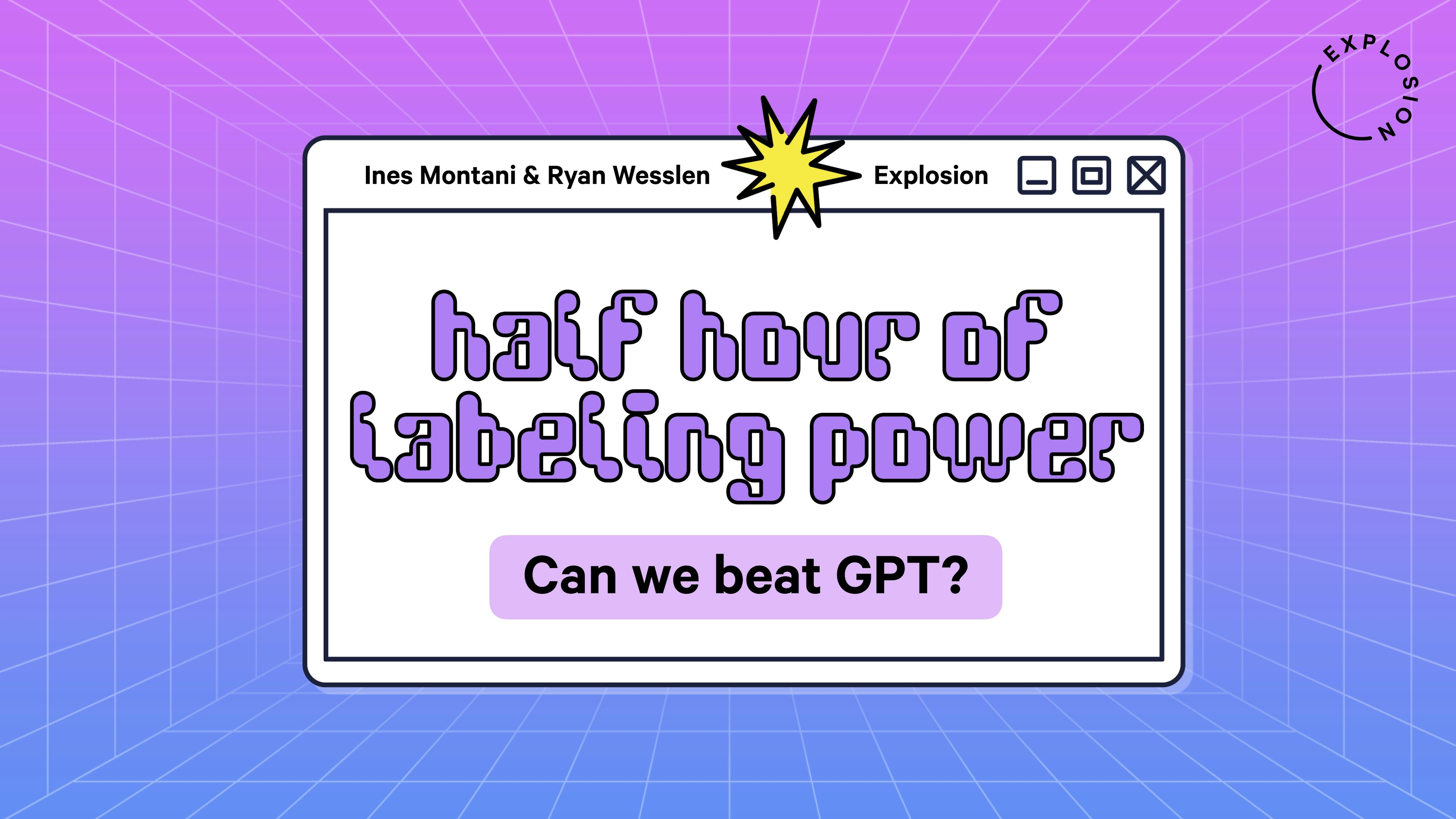 Half hour of labeling power: Can we beat GPT?